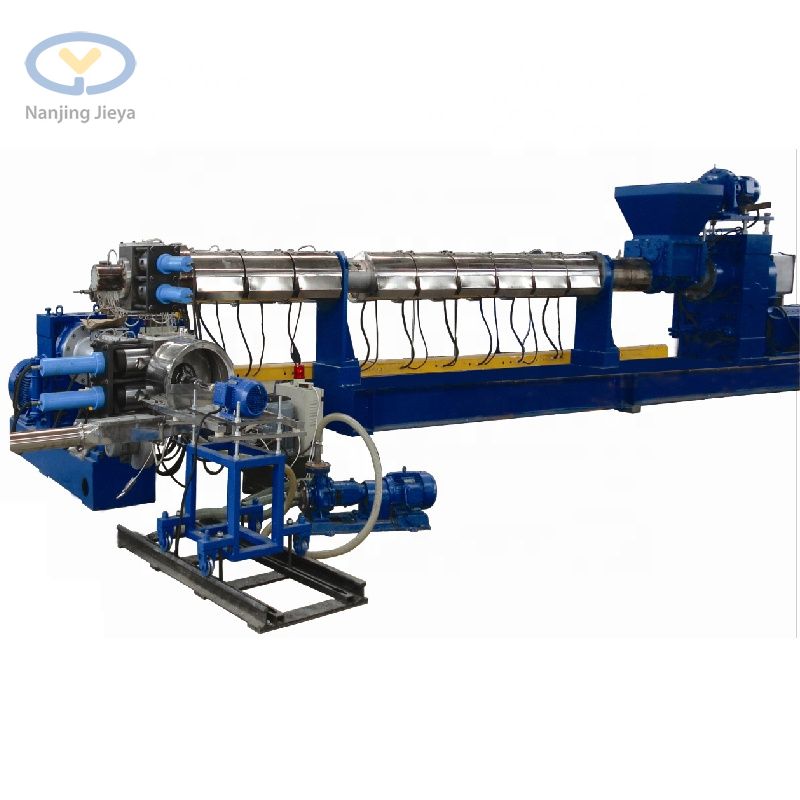 Two Stage Compounding Extruder with Water Ring Die Face Pelletizing